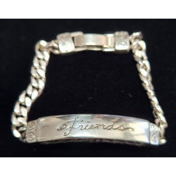 Brighton "Friends" Silver-Plated ID Bracelet - Picture 1 of 4